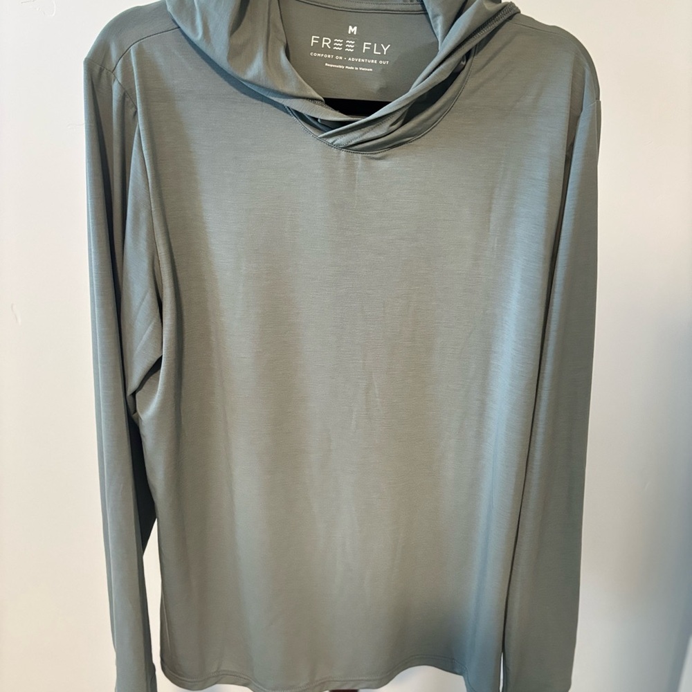 Free Fly Green Long Sleeve Sun Hoodie